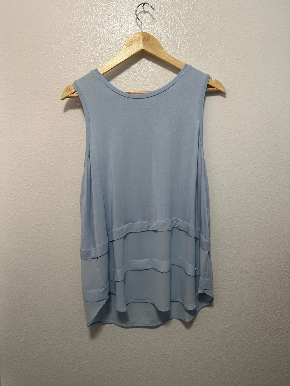 MICHAEL Michael Kors Light Blue Layered Sleeveless Tank